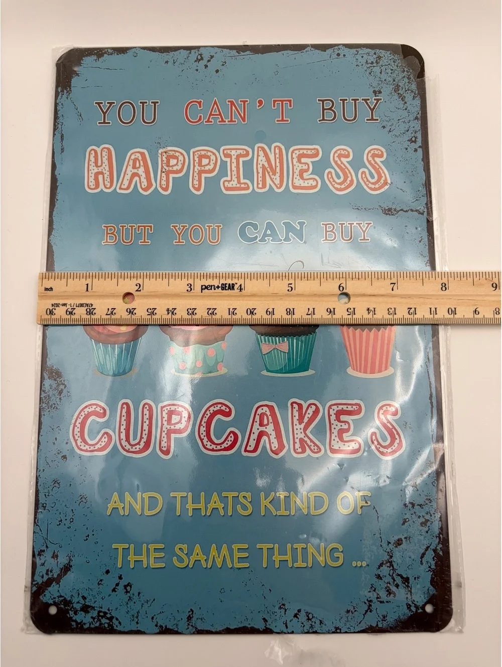 Tin Sign- U Can't Buy Happiness But U Can Buy Cupcakes Same -Funny-Novelty-